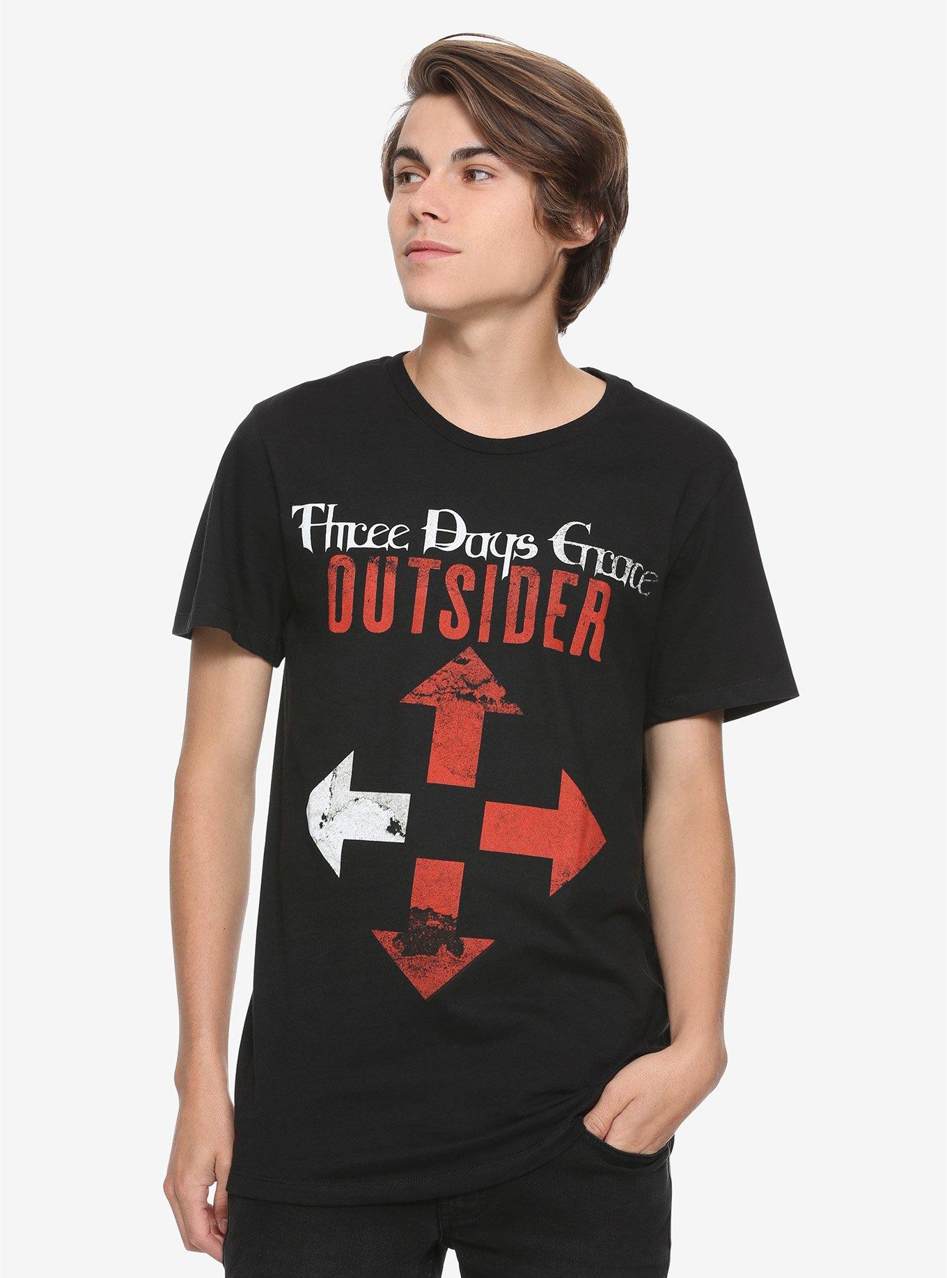 Three Days Grace Outsider Arrow T-Shirt, , alternate