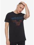 Weezer Red & Blue Logo T-Shirt, BLACK, alternate