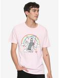 Death's Noble Steed Pink T-Shirt, , alternate