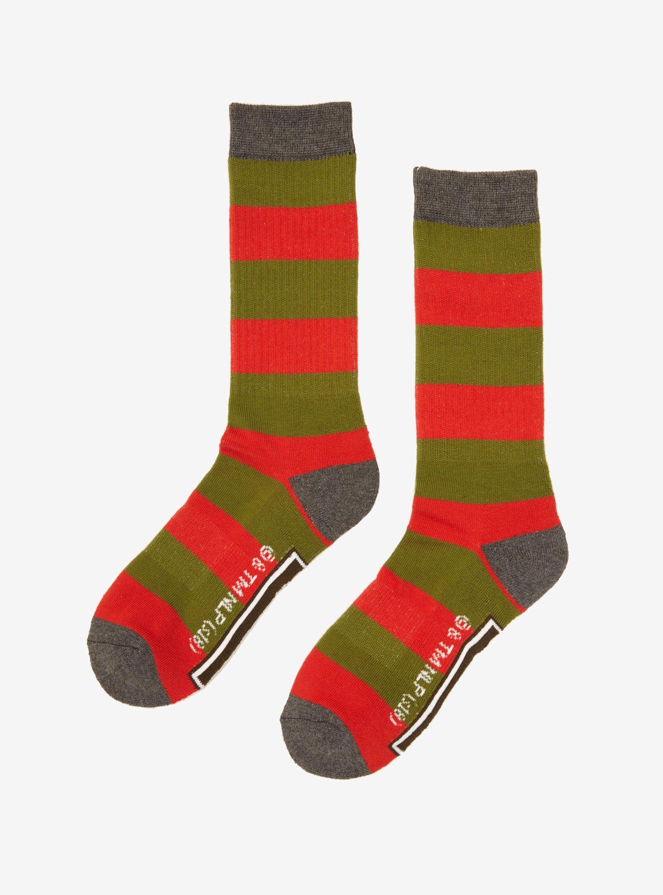 A Nightmare On Elm Street Freddy Krueger Crew Socks, , alternate