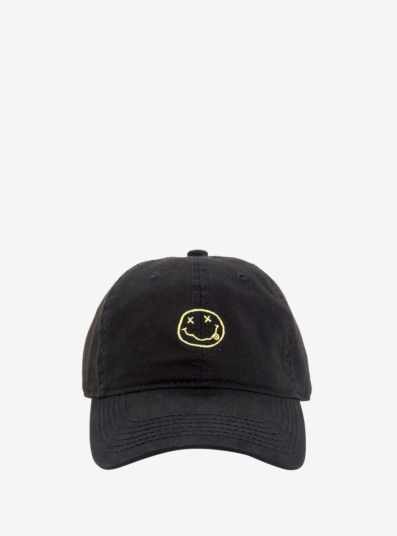 Nirvana Smile Logo Dad Cap, , alternate
