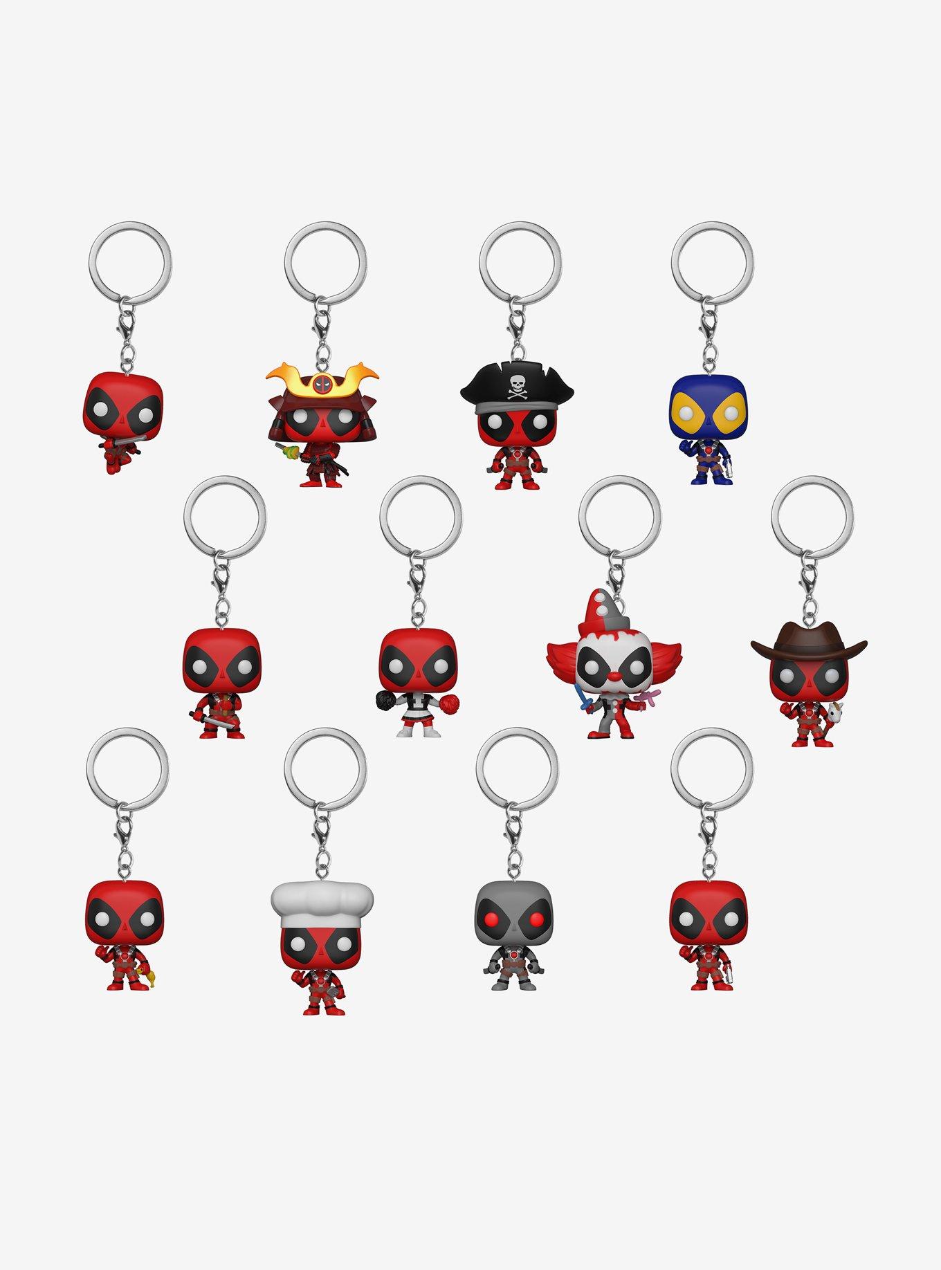 Funko Mystery Pocket Pop! Marvel Deadpool Bobble-Head Blind Bag Key Chain, , alternate