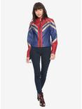 Marvel Captain Marvel Faux Leather Jacket, NAVY, alternate