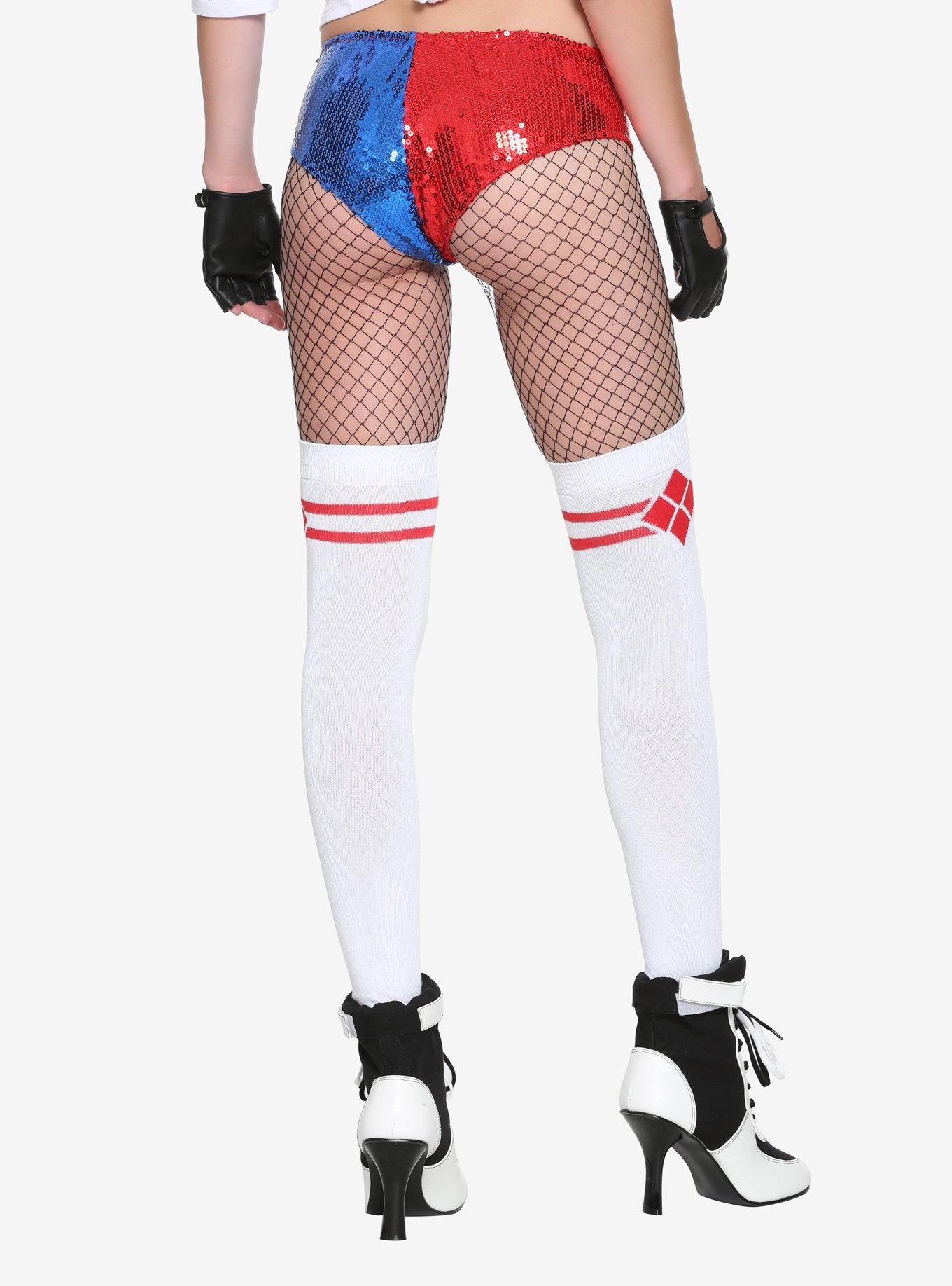 DC Comics Suicide Squad Harley Quinn Sequin Hot Pants, , alternate
