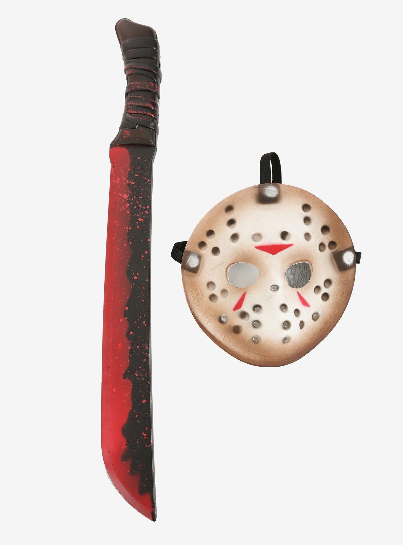 Jason Voorhees Mask & Machete Set - Officially Licensed Friday The 13th Costume Kit