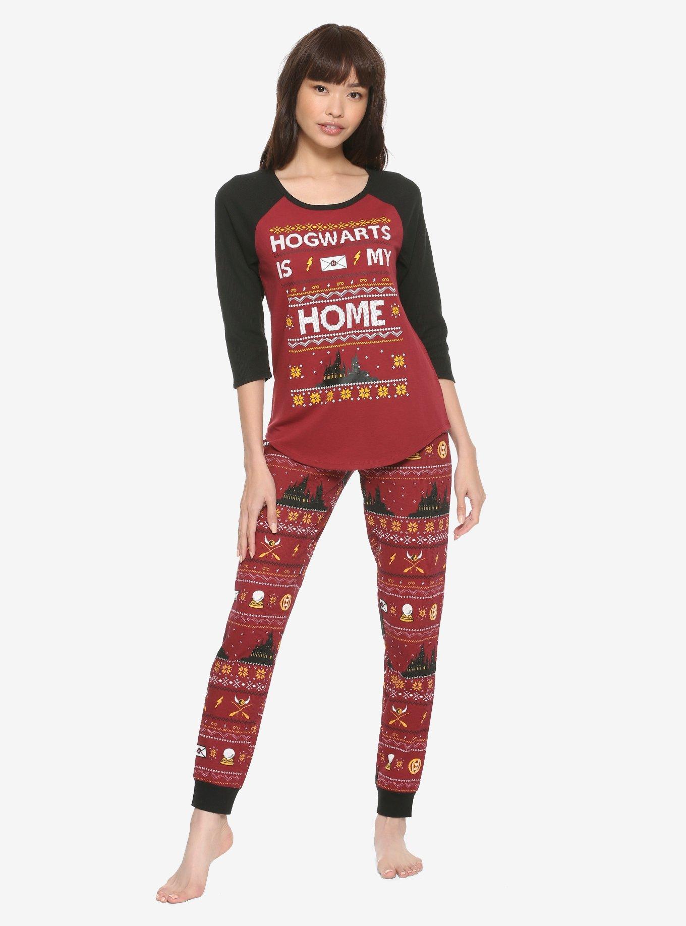 Harry Potter Hogwarts Girls Thermal Sleep Set, , alternate