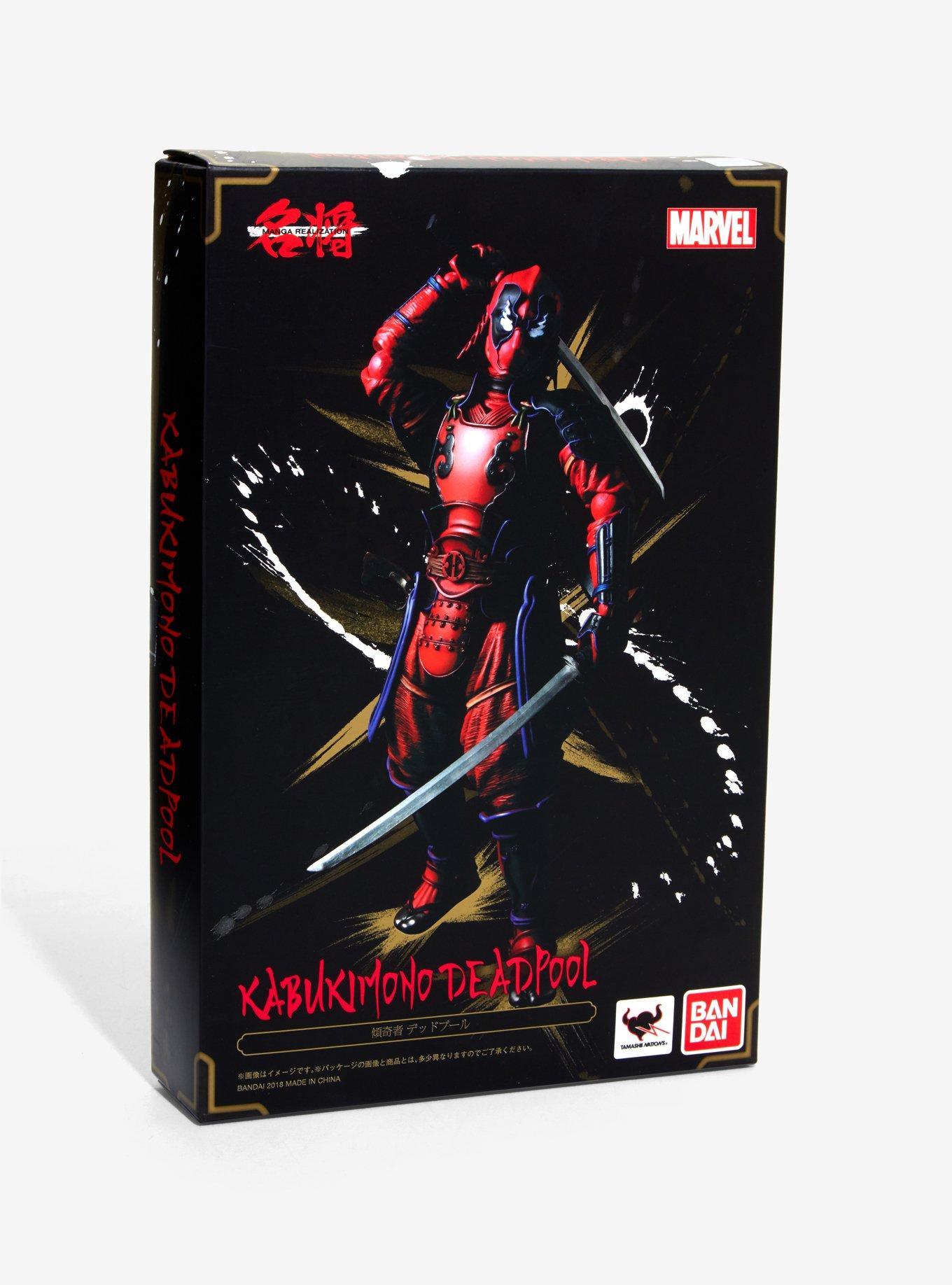 Marvel Meisho Manga Realization Kabukimono Deadpool Figure, , alternate