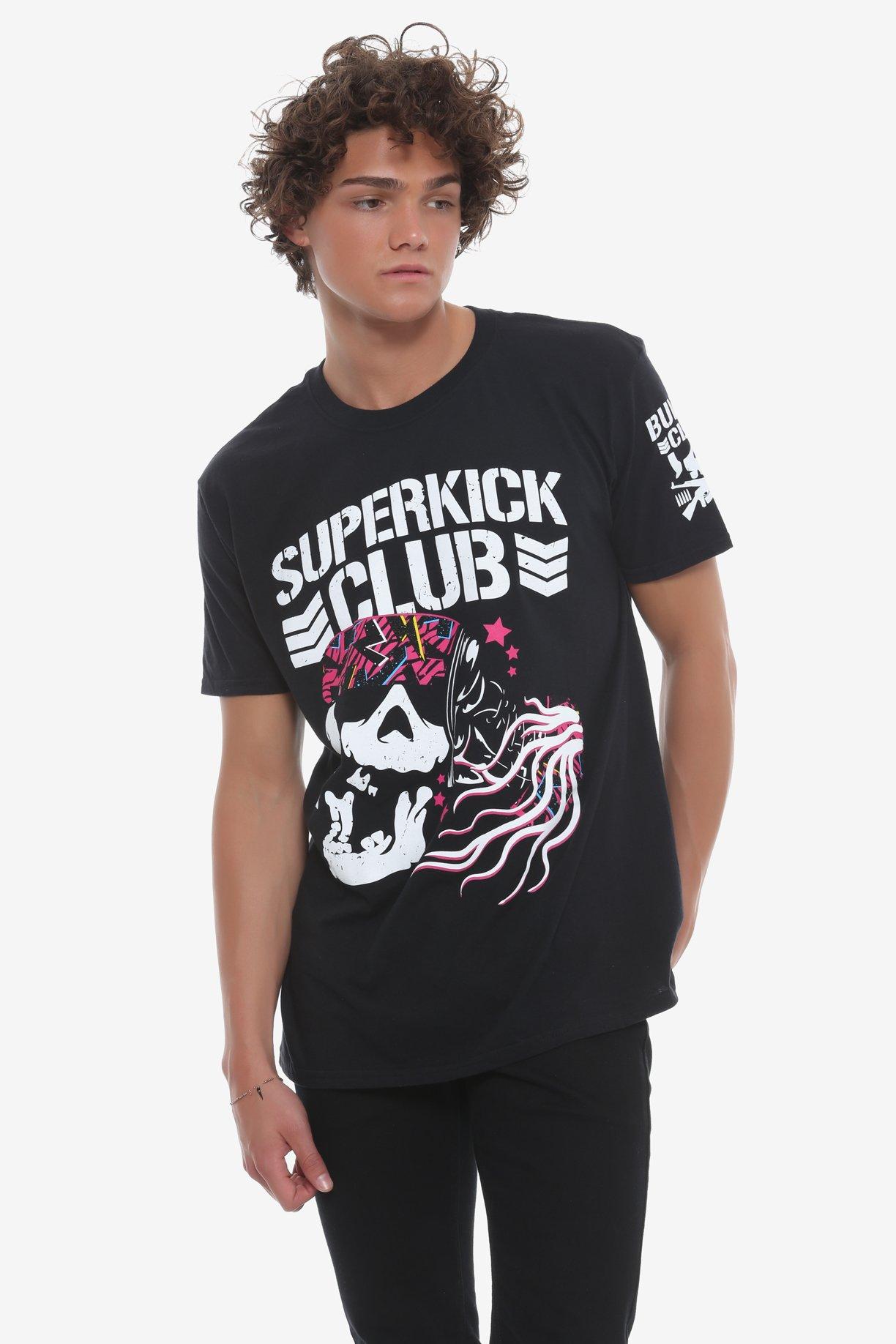 New Japan Pro-Wrestling The Young Bucks Superkick Club T-Shirt Hot Topic Exclusive, BLACK, alternate