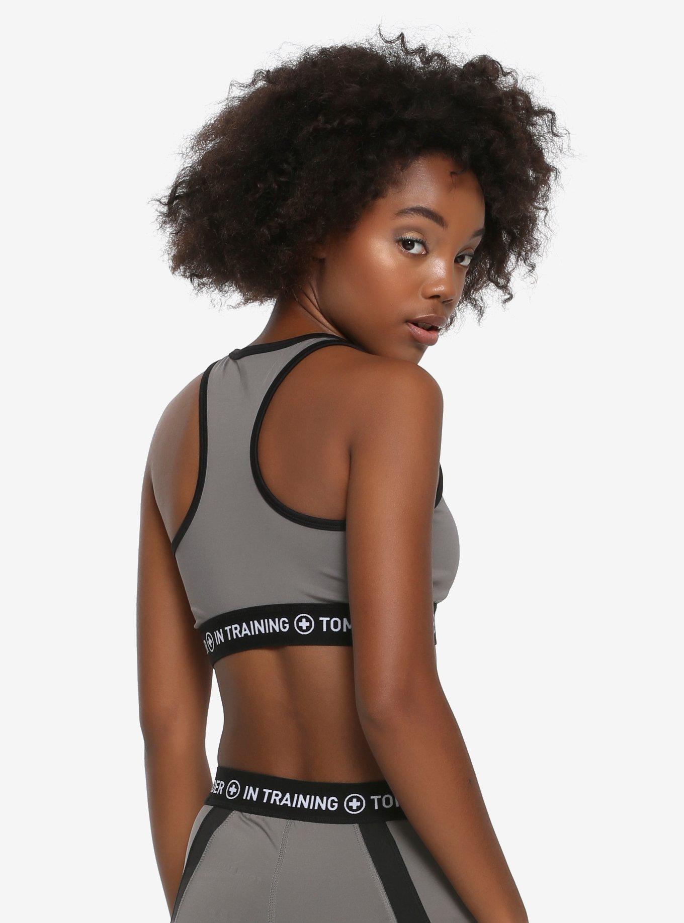 Her Universe Tomb Raider Shadow Of The Tomb Raider Low-Impact Sports Bra, GREY, alternate