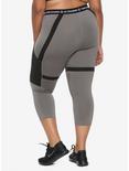 Her Universe Tomb Raider Shadow Of The Tomb Raider Girls Active Capris Plus Size, GREY, alternate