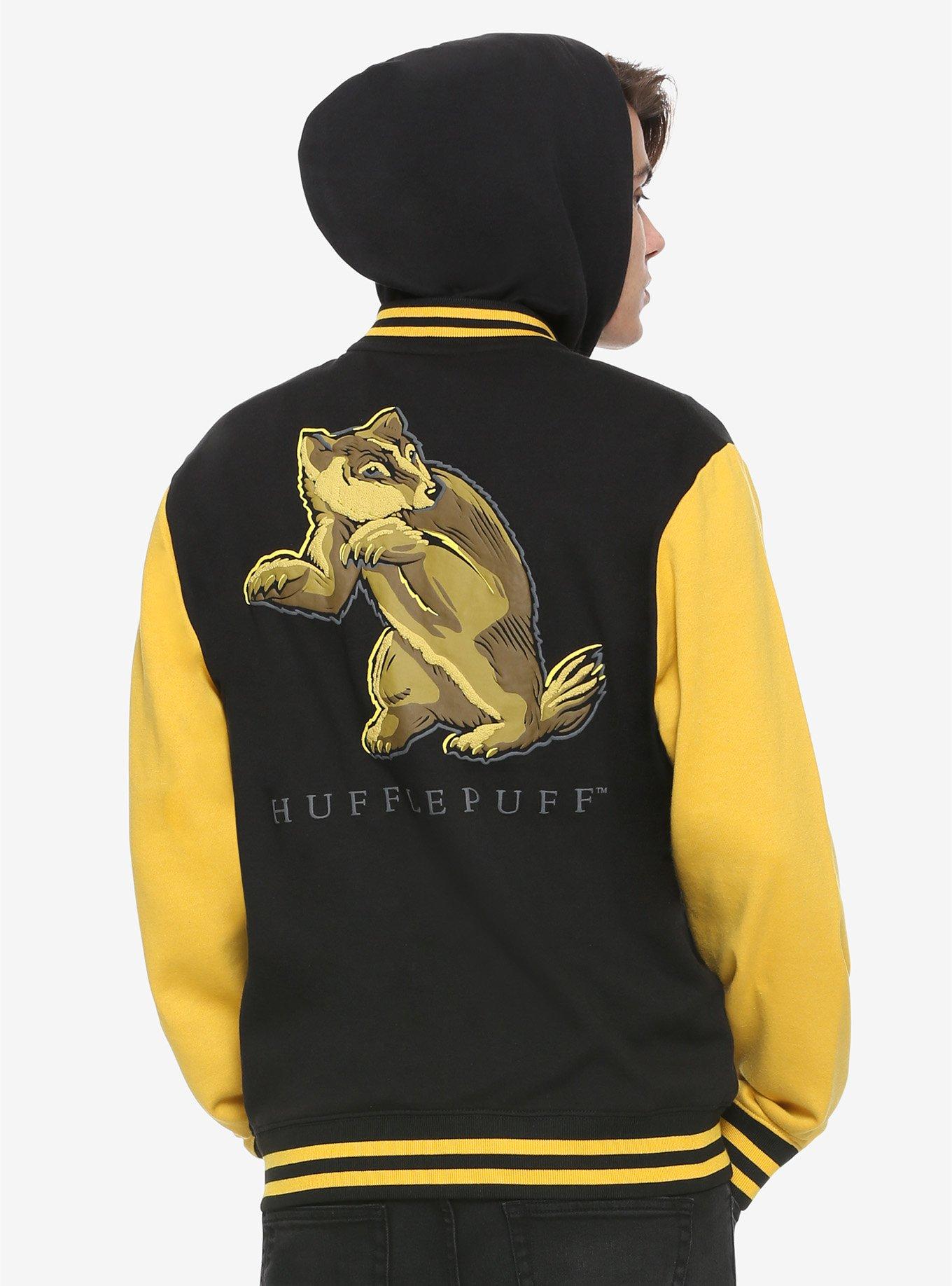 Harry Potter Hufflepuff Black & Yellow Varsity Hoodie, , alternate