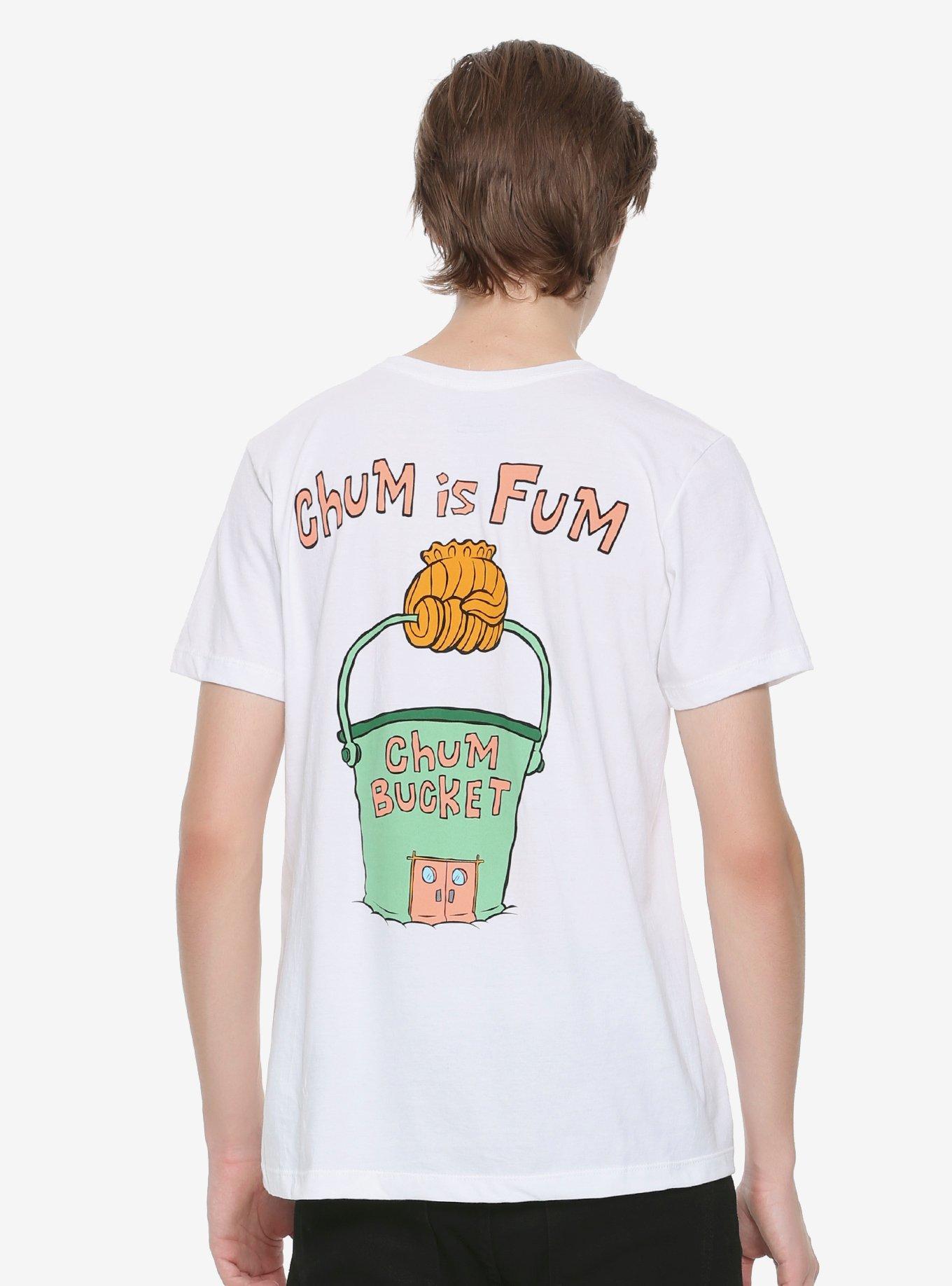 SpongeBob SquarePants The Chum Bucket T-Shirt Hot Topic Exclusive, WHITE, alternate