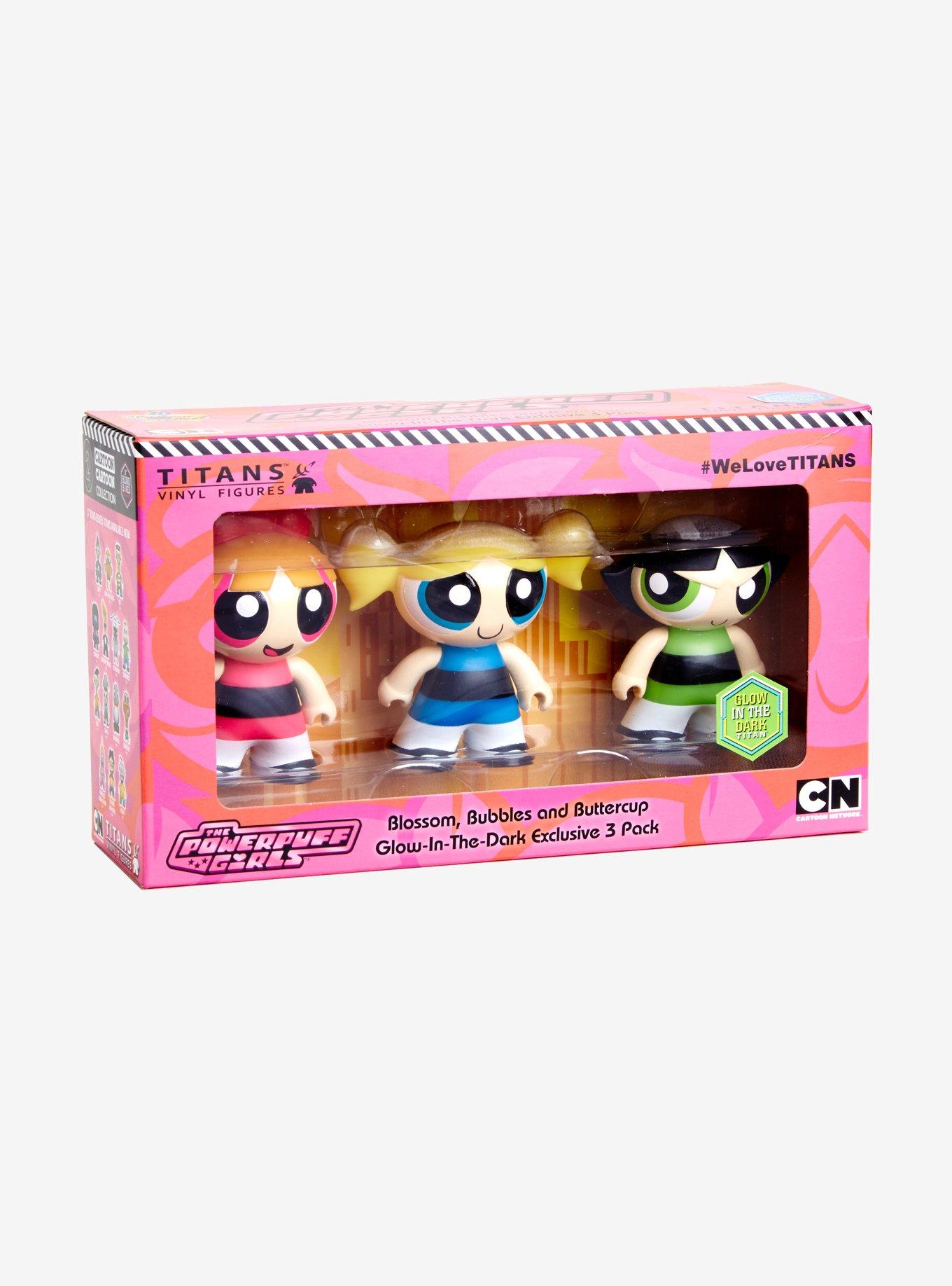 The Powerpuff Girls Glow-In-The-Dark 3 Inch Titans Vinyl Figure 3-Pack 2018 Summer Convention Exclusive, , alternate