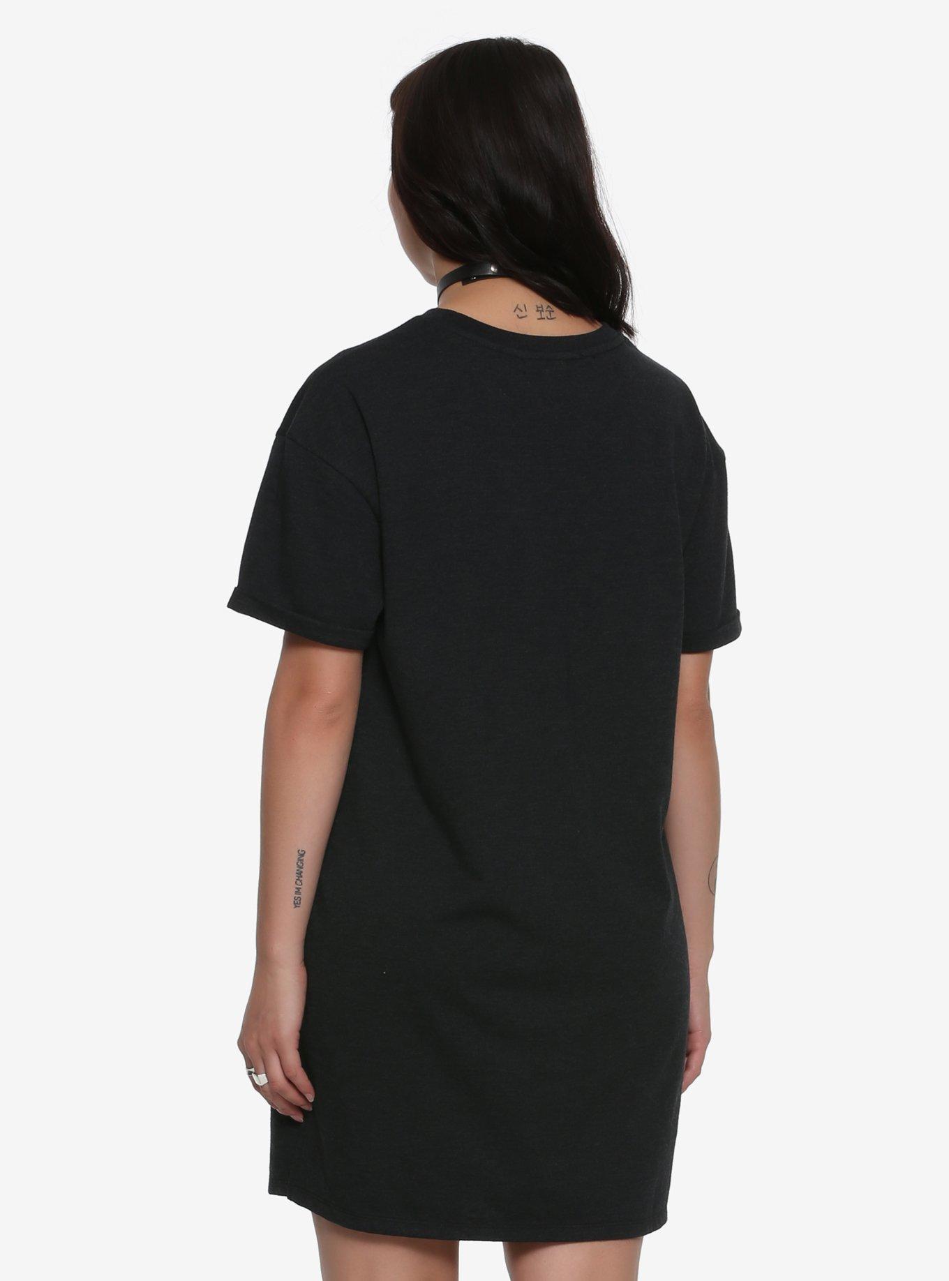 Resting Witch Face T-Shirt Dress, , alternate