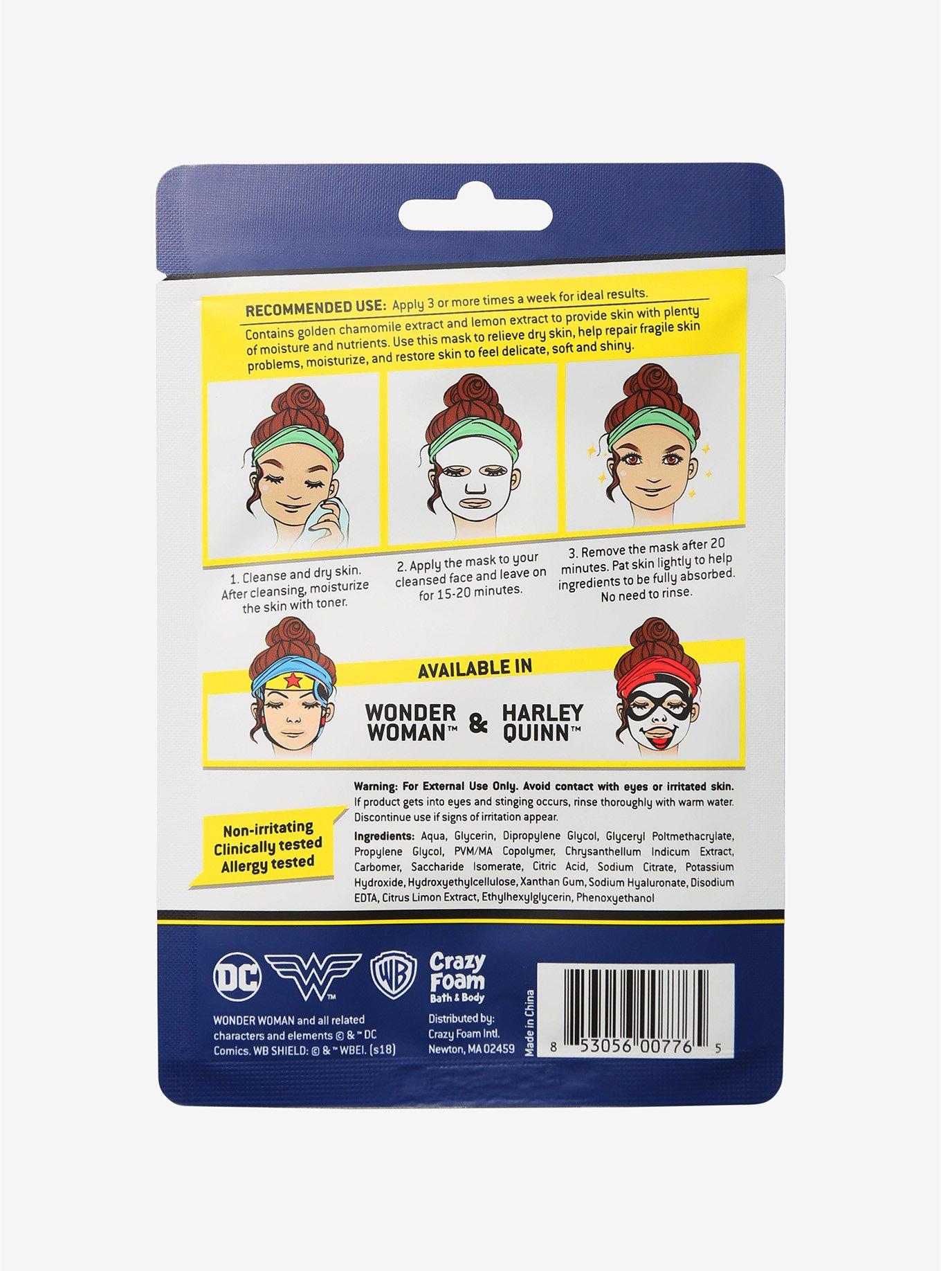 DC Comics Wonder Woman Face Mask, , alternate