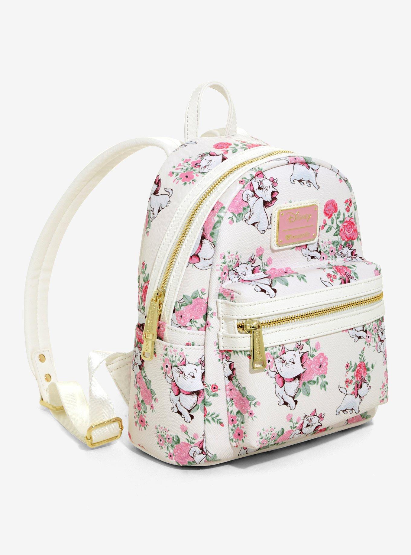 Loungefly Disney The Aristocats Marie Floral Mini Backpack, , alternate