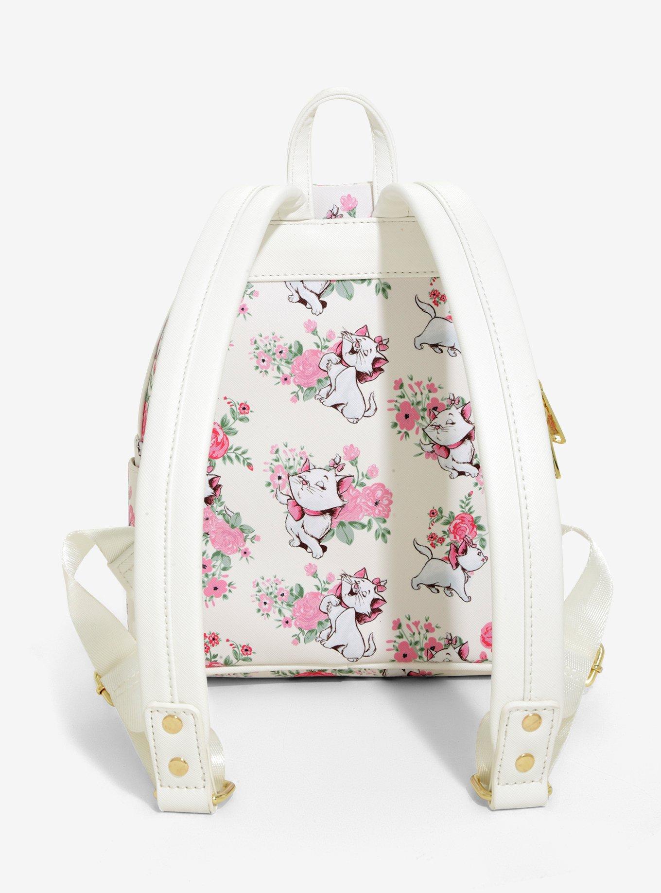 Loungefly Disney The Aristocats Marie Floral Mini Backpack, , alternate