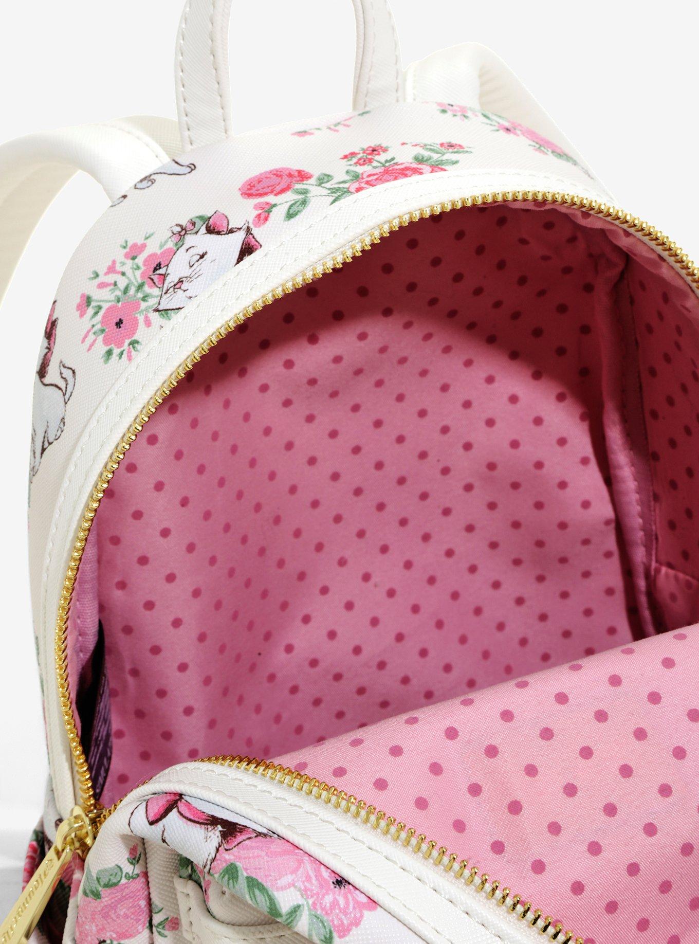Loungefly Disney The Aristocats Marie Floral Mini Backpack, , alternate