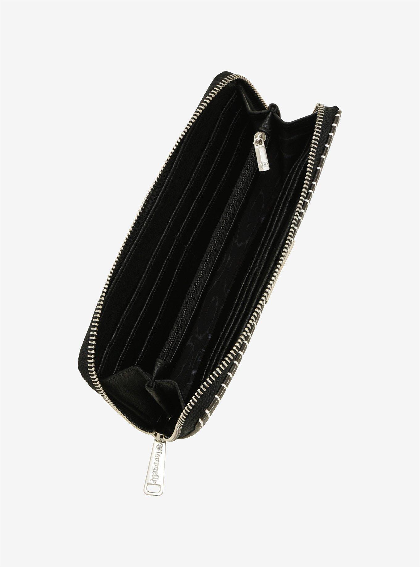 The Nightmare Before Christmas Jack Skellington Face Zip Wallet, , alternate