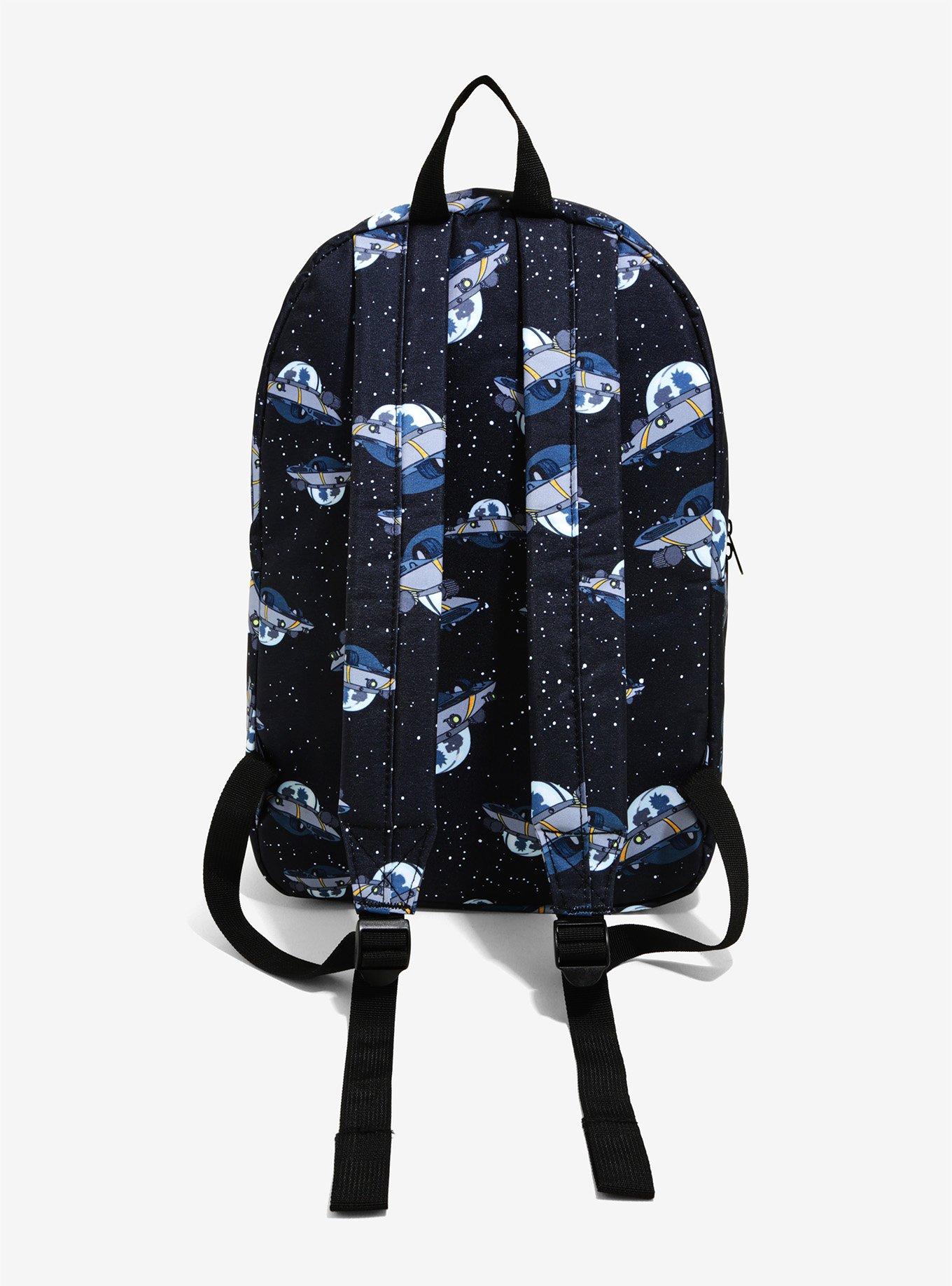 Rick And Morty Ship Print Backpack, , alternate