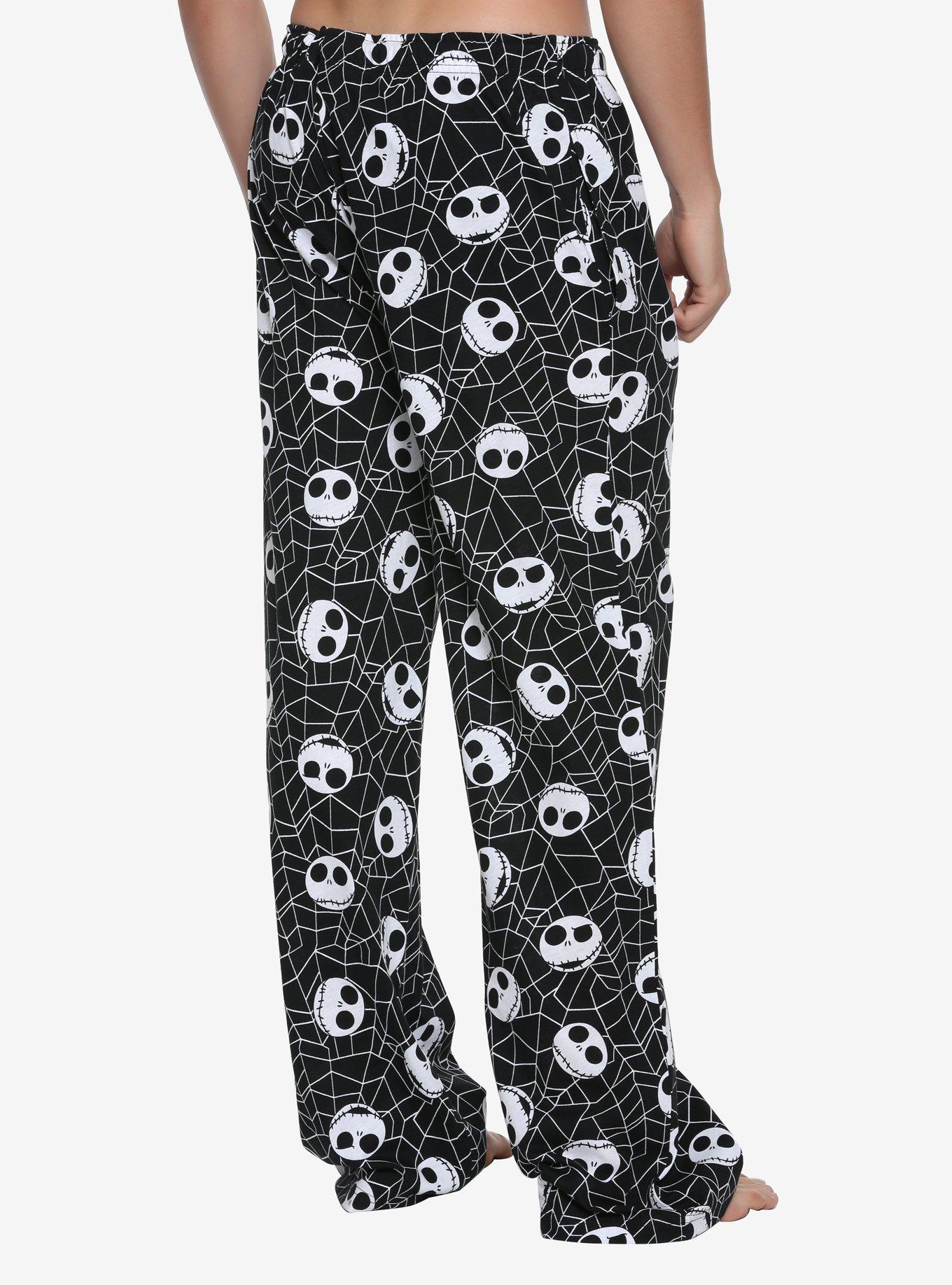 The Nightmare Before Christmas Spiderweb & Jack's Head Guys Pajama Pants, , alternate