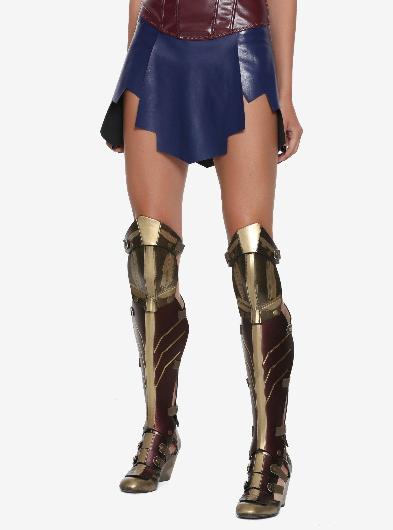 DC Comics Wonder Woman Faux Leather Cosplay Skirt, , alternate