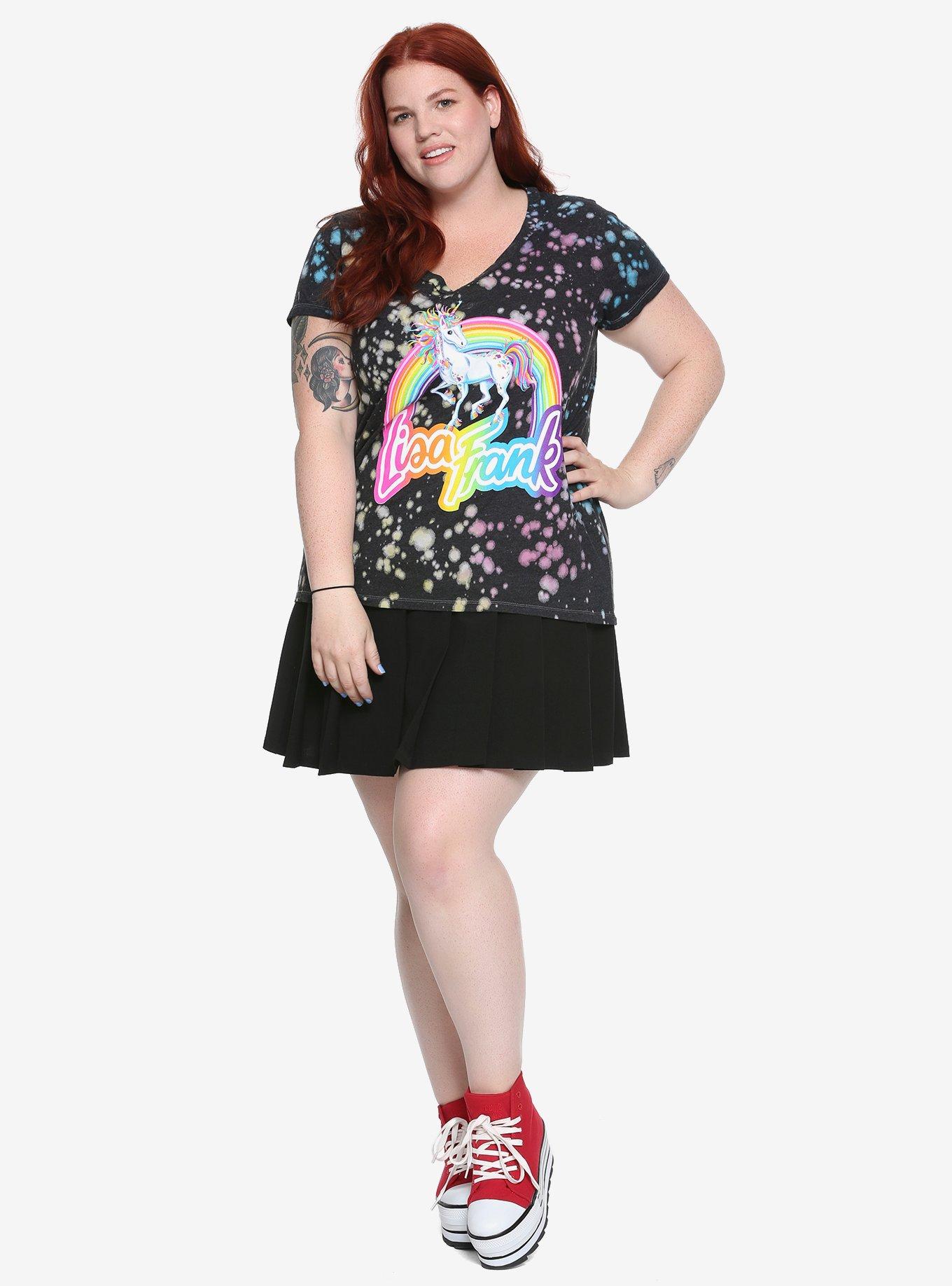 Lisa Frank Splatter Unicorn Girls T-Shirt Plus size, , alternate
