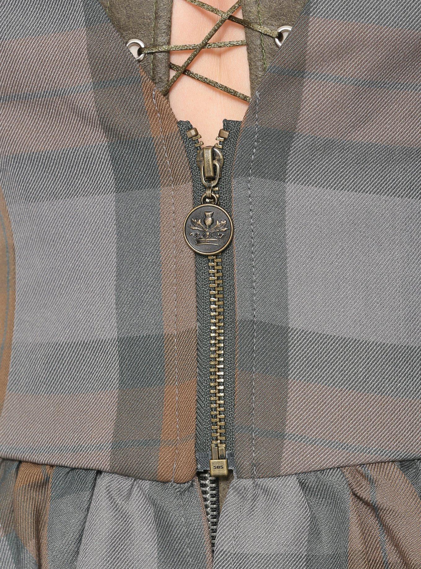 Outlander Laced Peplum Girls Jacket Hot Topic Exclusive, , alternate