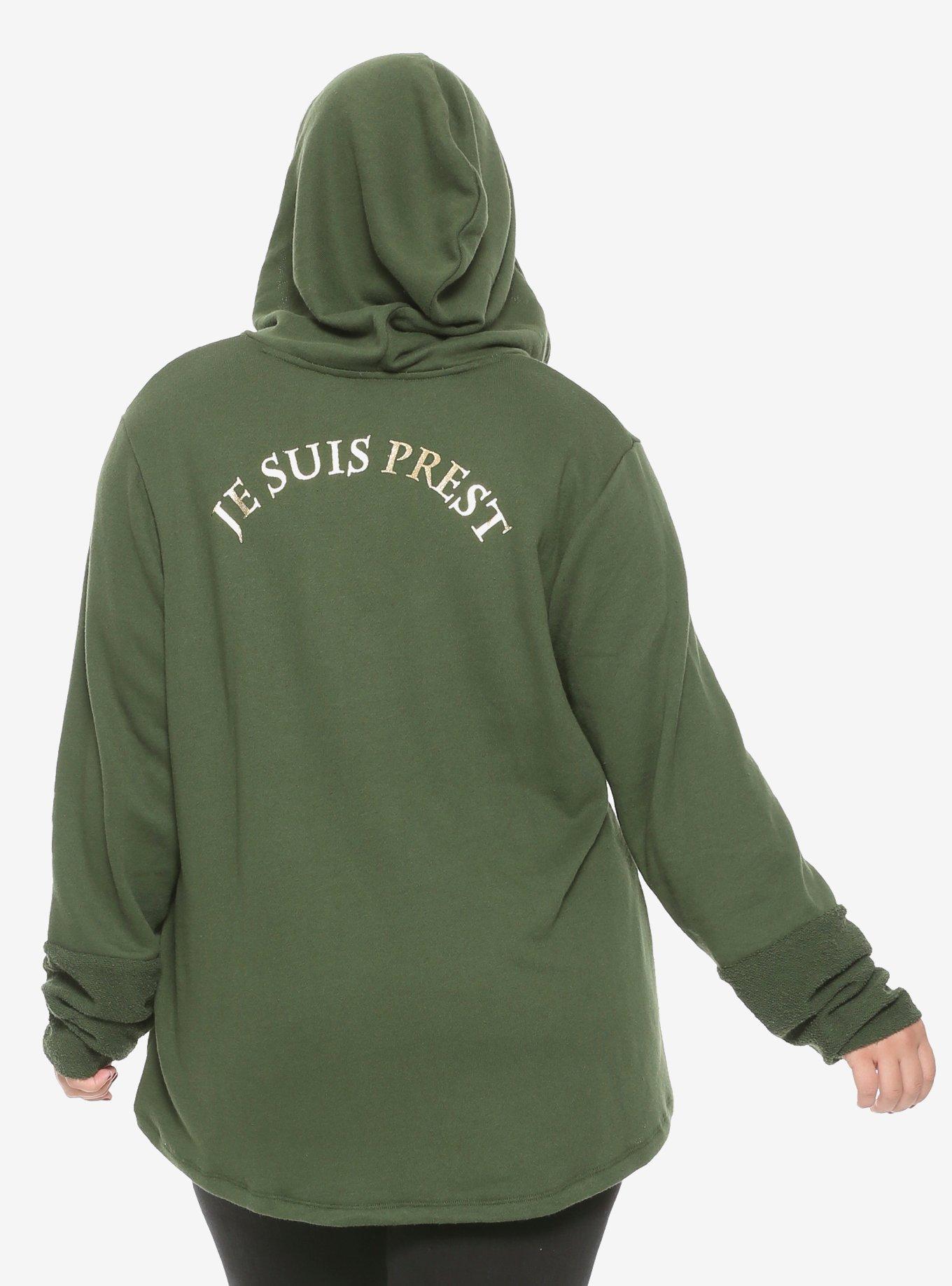 Outlander Lace-Up Girls Hoodie Plus Size Hot Topic Exclusive, , alternate