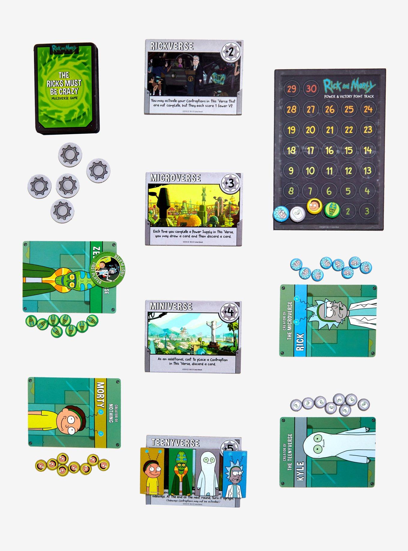 Rick And Morty The Ricks Must Be Crazy Multiverse Game - BoxLunch Exclusive, , alternate