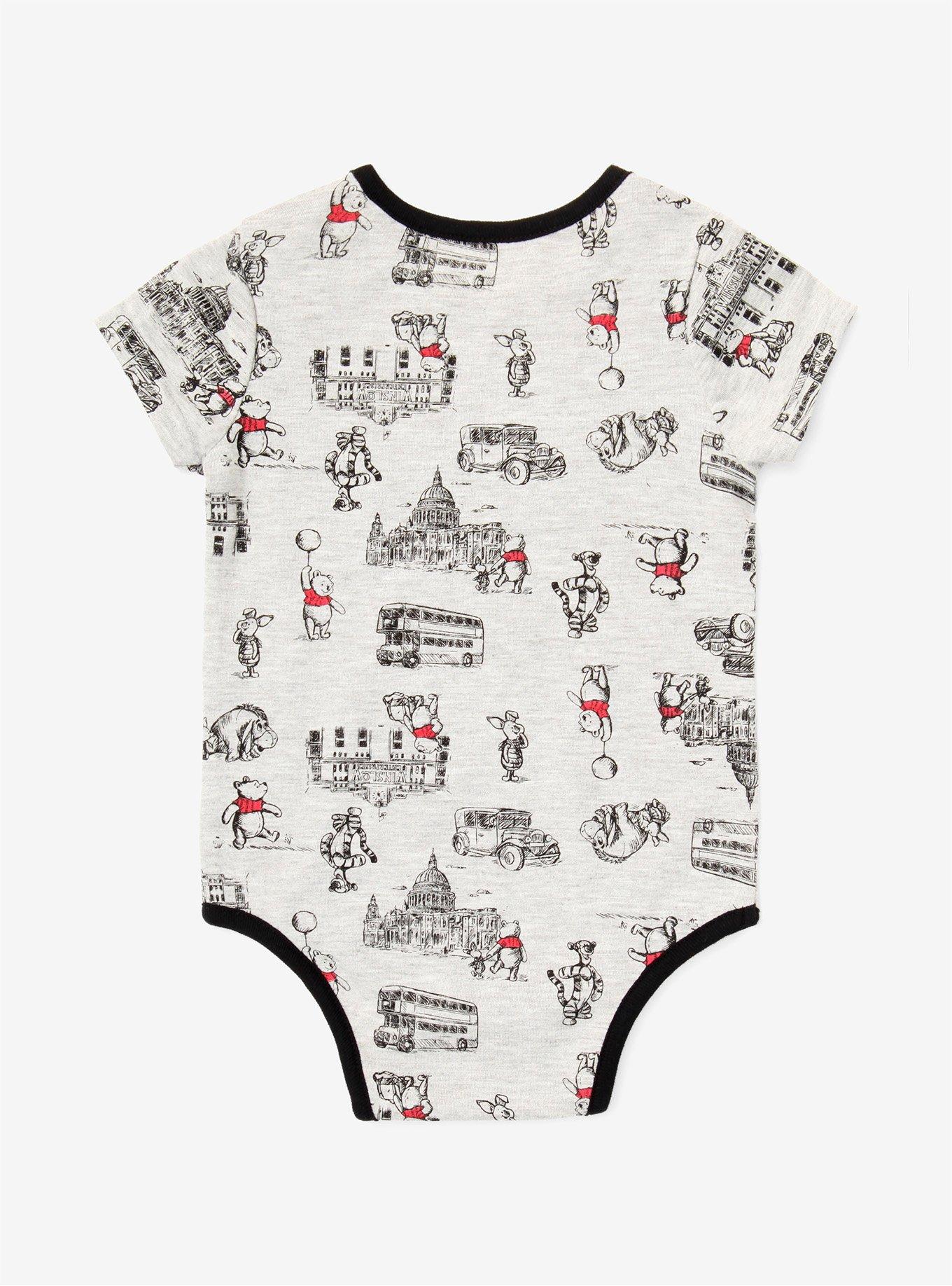 Disney Christopher Robin Winnie The Pooh Allover Print Baby Bodysuit - BoxLunch Exclusive, , alternate
