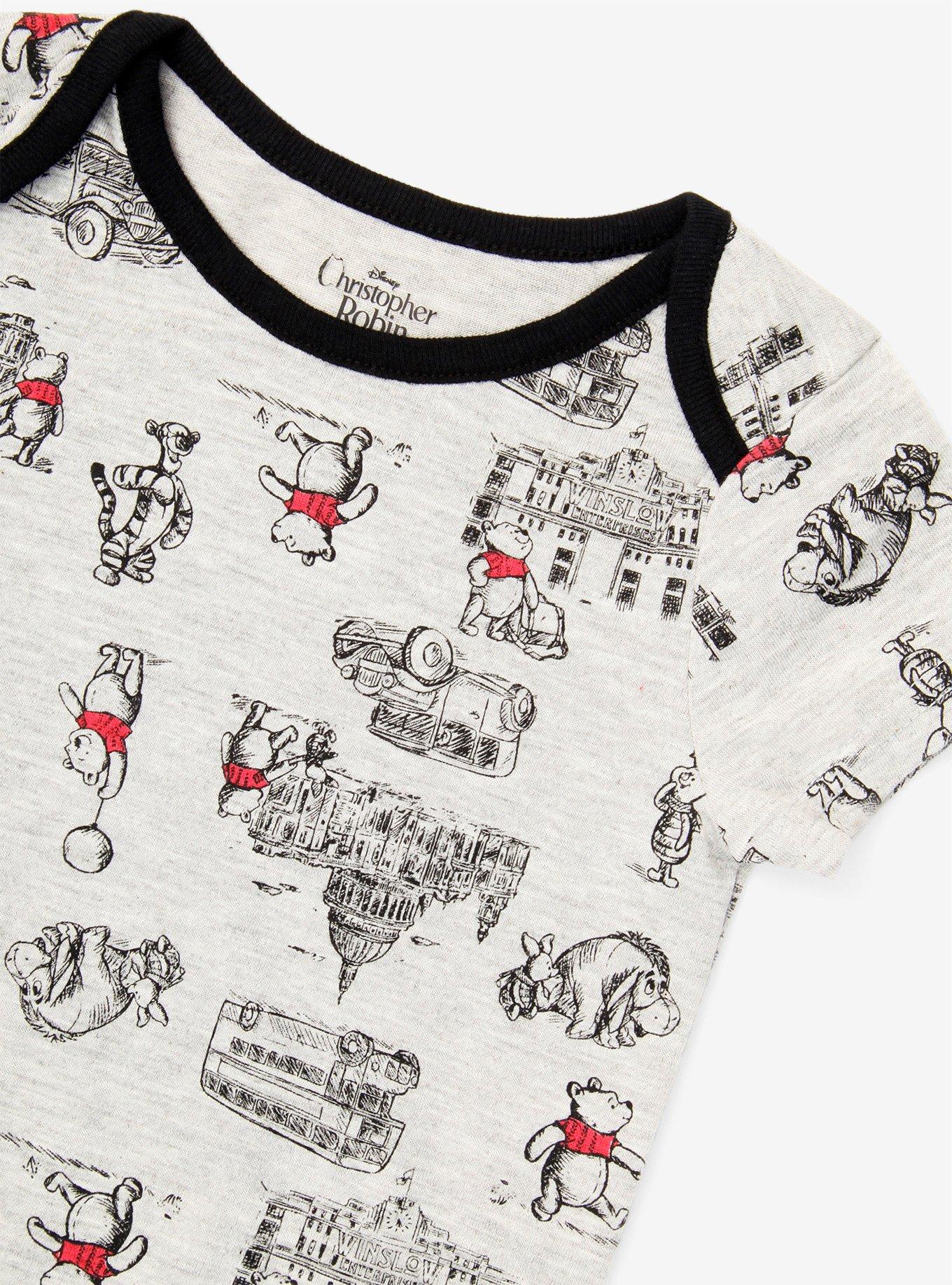Disney Christopher Robin Winnie The Pooh Allover Print Baby Bodysuit - BoxLunch Exclusive, , alternate