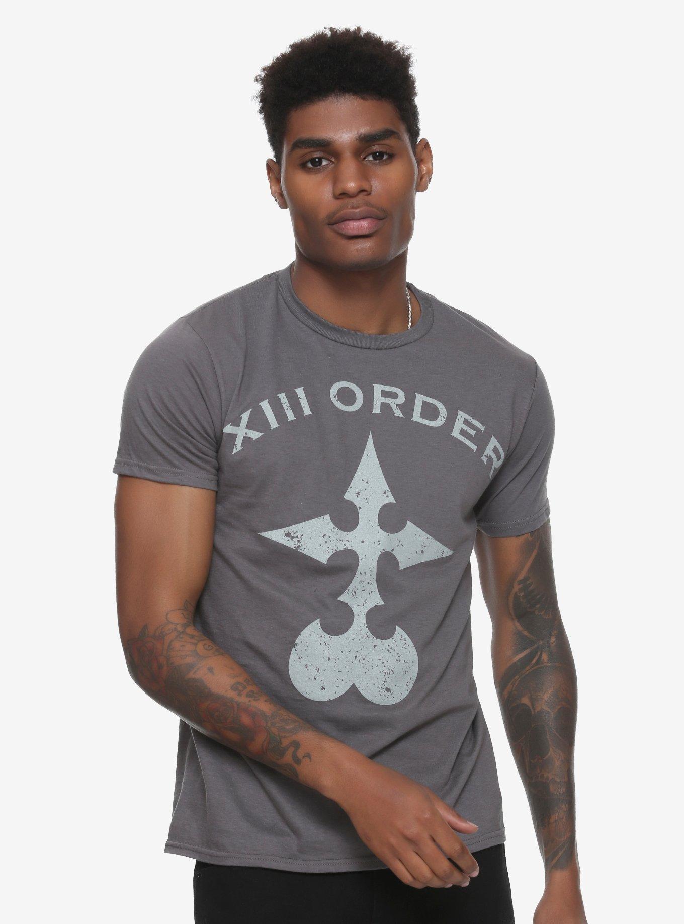Disney Kingdom Hearts XIII Order T-Shirt Hot Topic Exclusive, BLACK, alternate