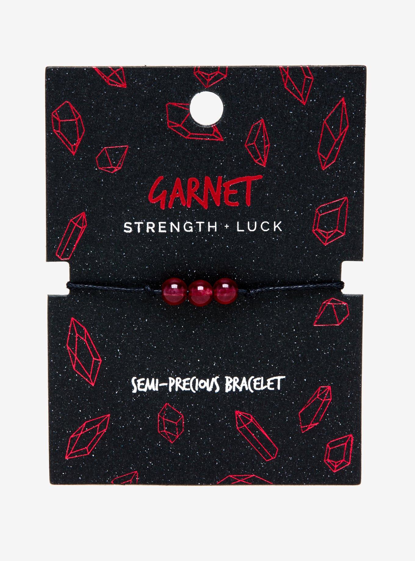 Garnet Bead Bracelet, , alternate