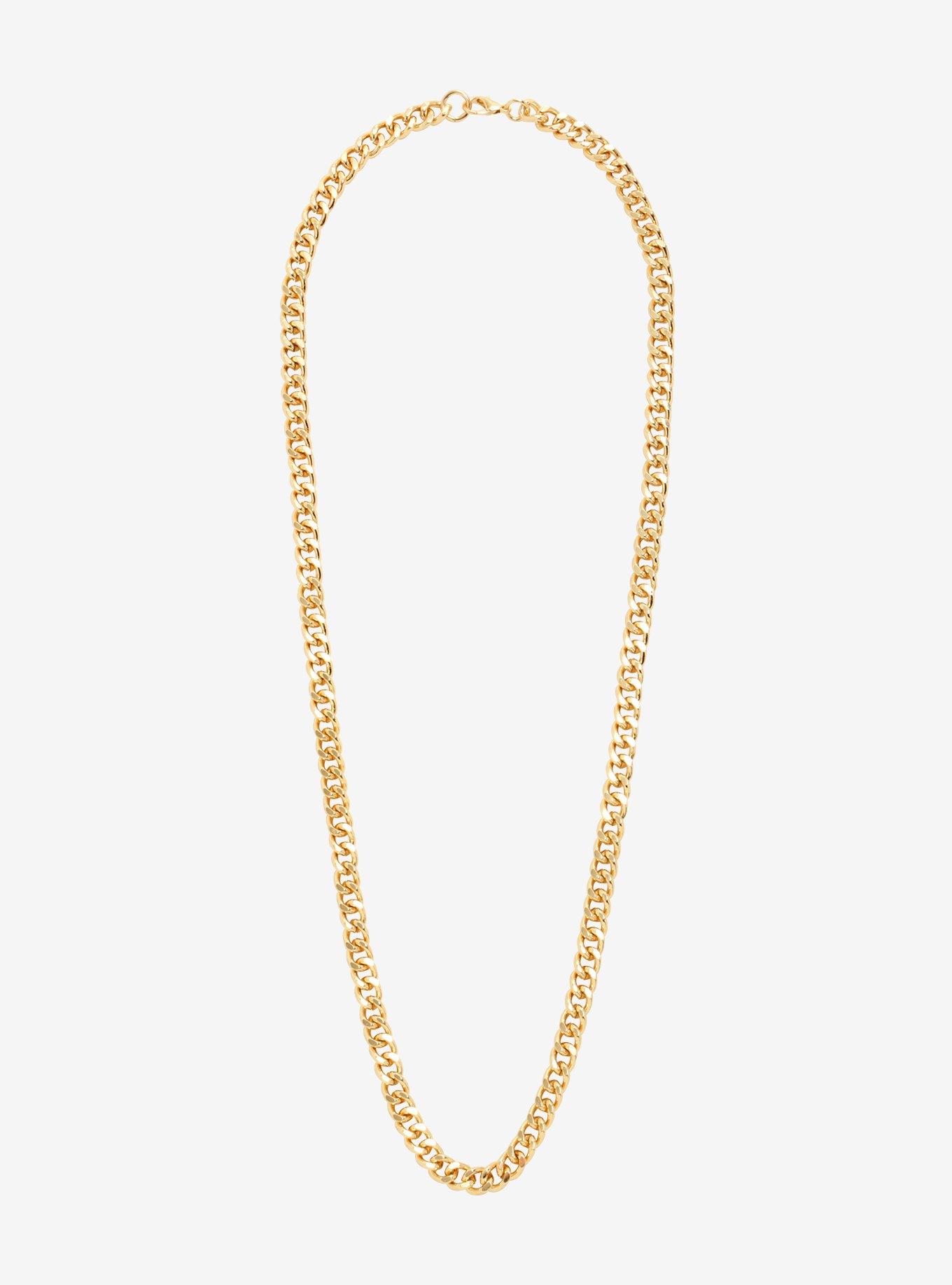Gold Men's Chain Necklace, , alternate
