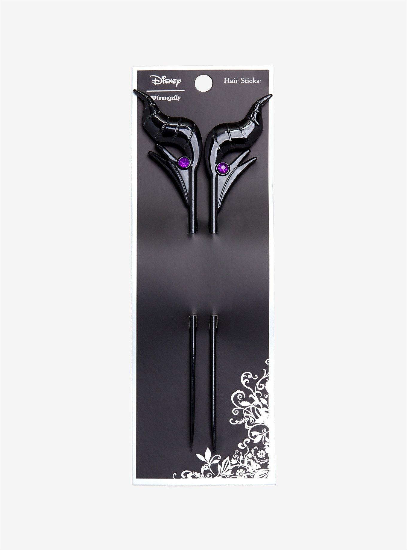 Loungefly Disney Villains Maleficent Hair Sticks, , alternate