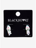 Blackheart Unicorn Biting Earrings, , alternate