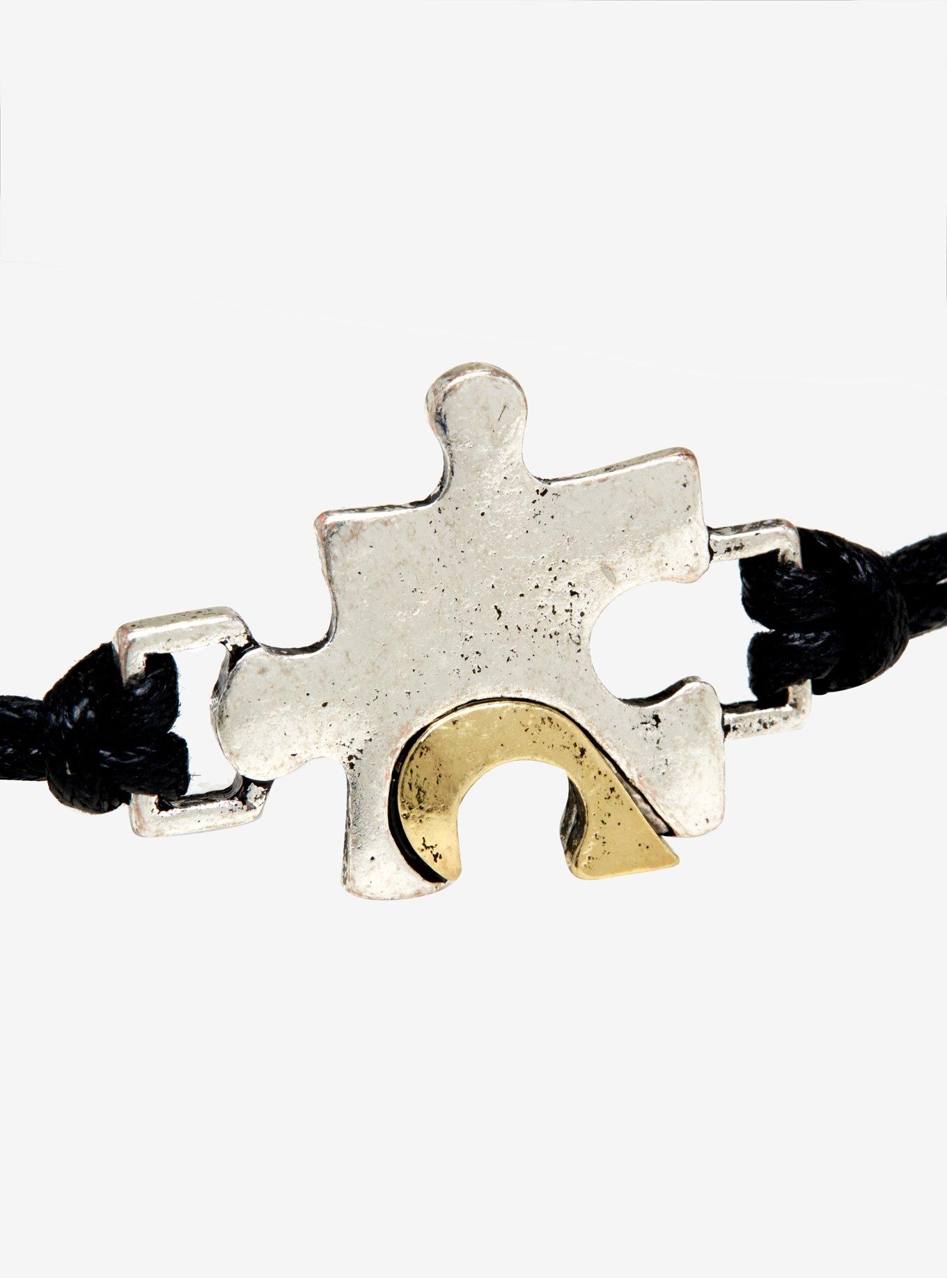 Blackheart Puzzle Best Friend Bracelet Set, , alternate
