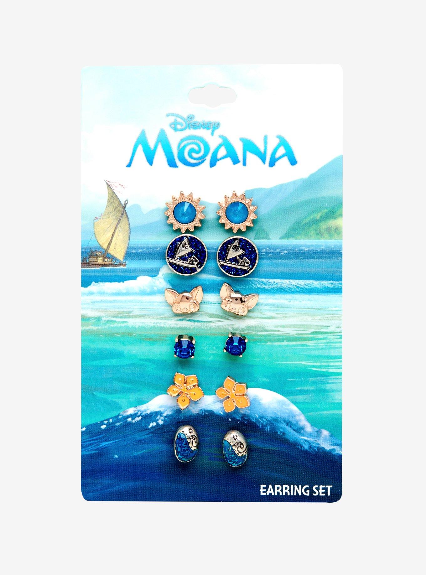 Disney Moana Stud Earrings Set, , alternate