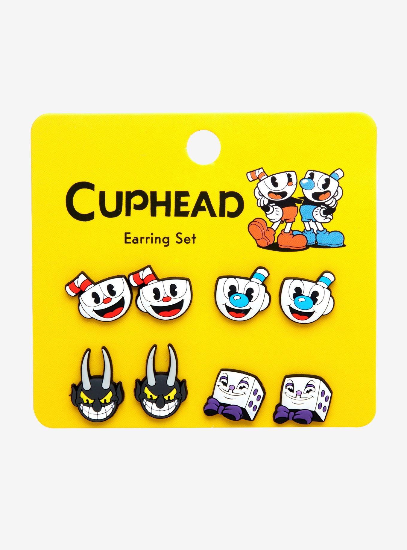 Cuphead Character Stud Earring Set, , alternate