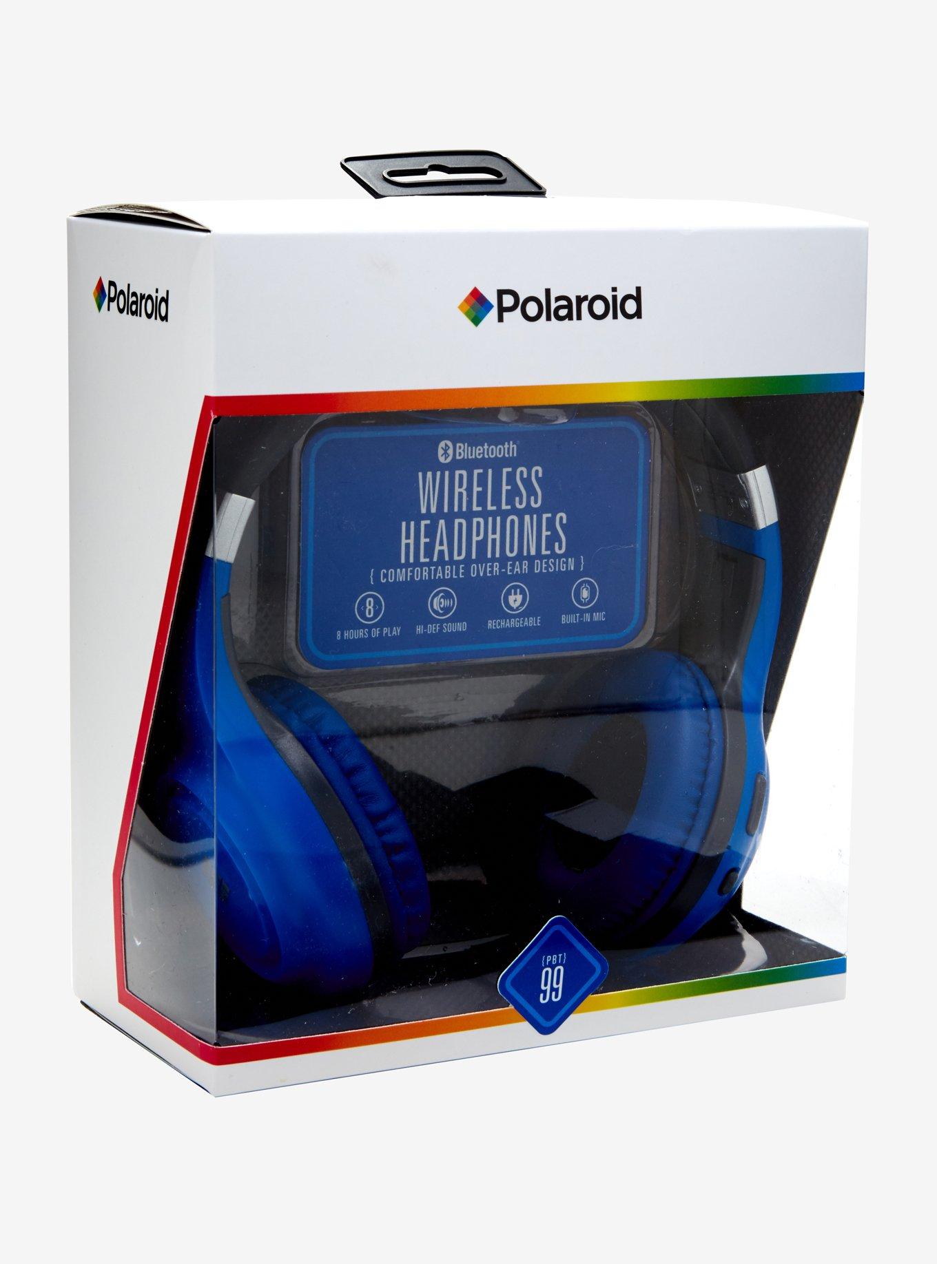 Polaroid Blue Bluetooth Headphones, , alternate