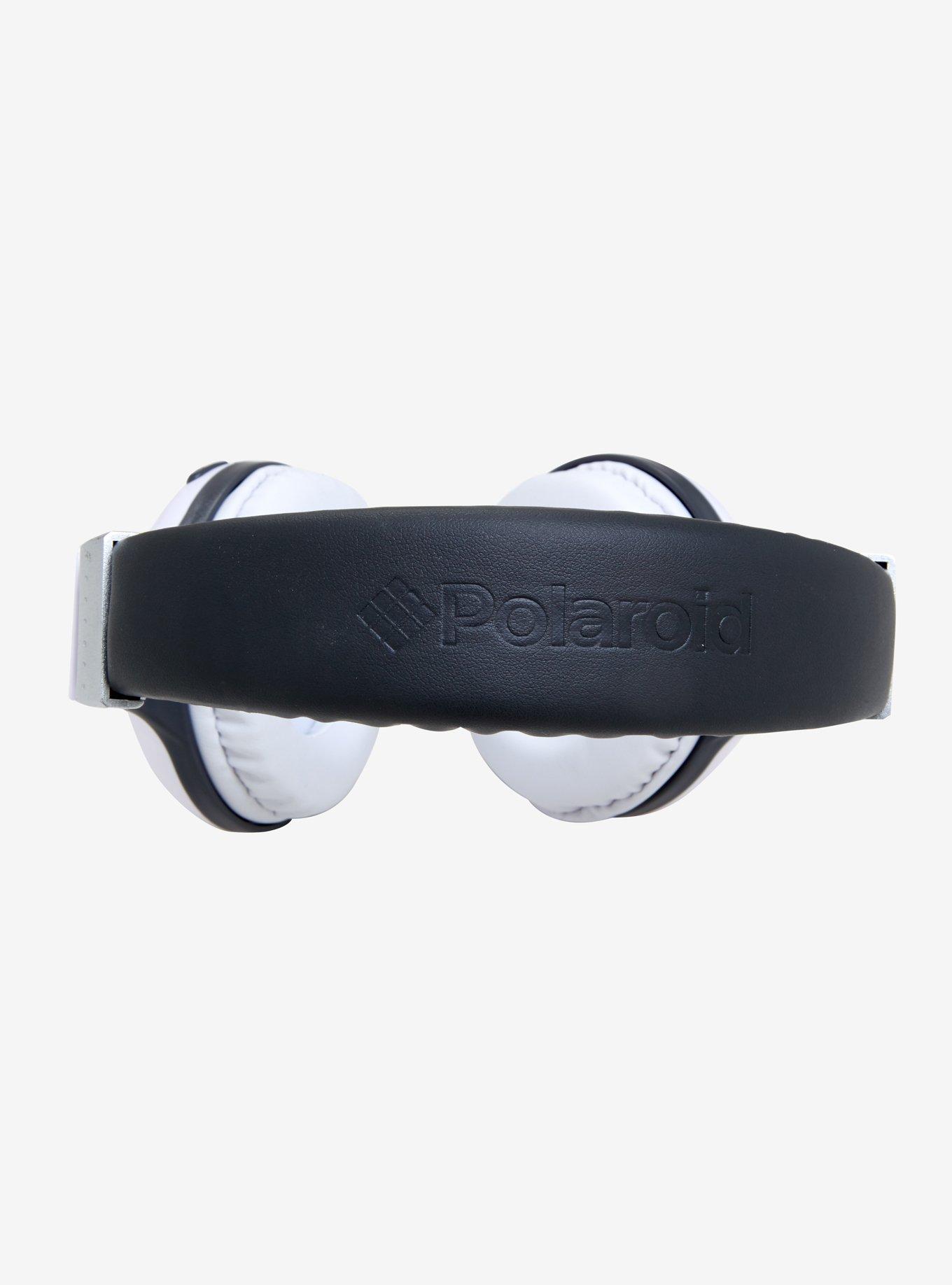Polaroid White Bluetooth Headphones, , alternate