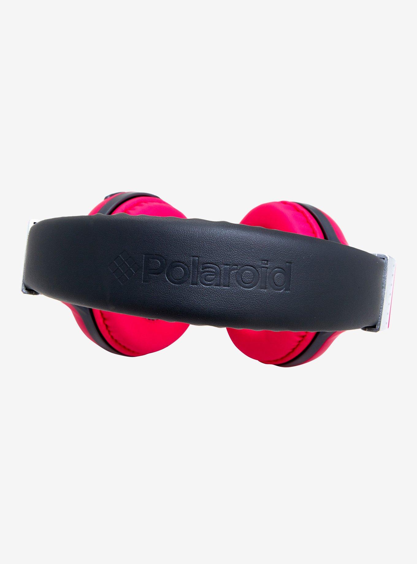 Polaroid Pink Bluetooth Headphones, , alternate