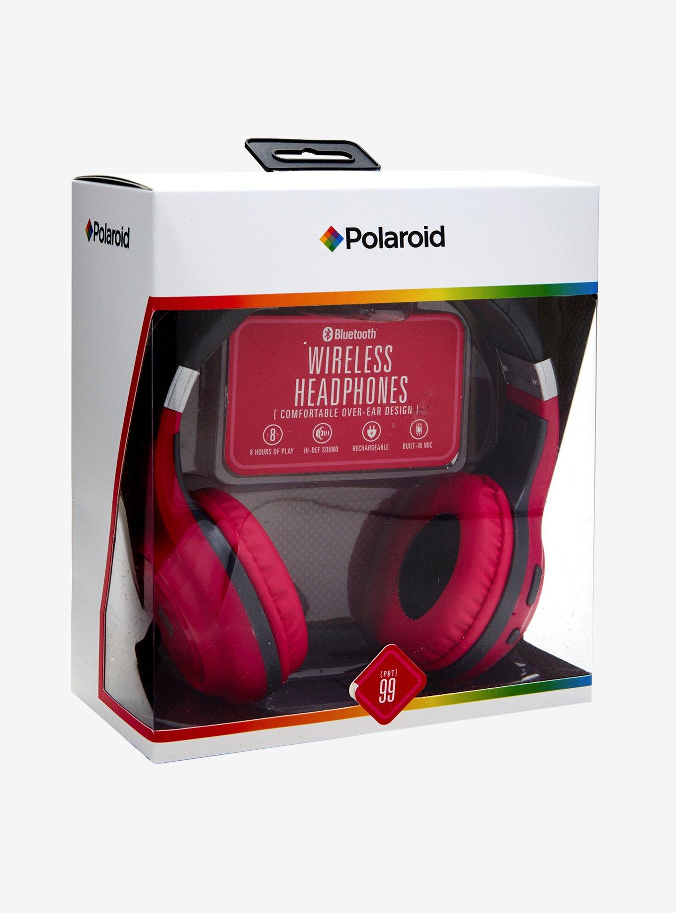 Polaroid Pink Bluetooth Headphones, , alternate
