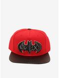 DC Comics Harley Quinn Batman Logo Carbon Fiber Snapback Hat, , alternate