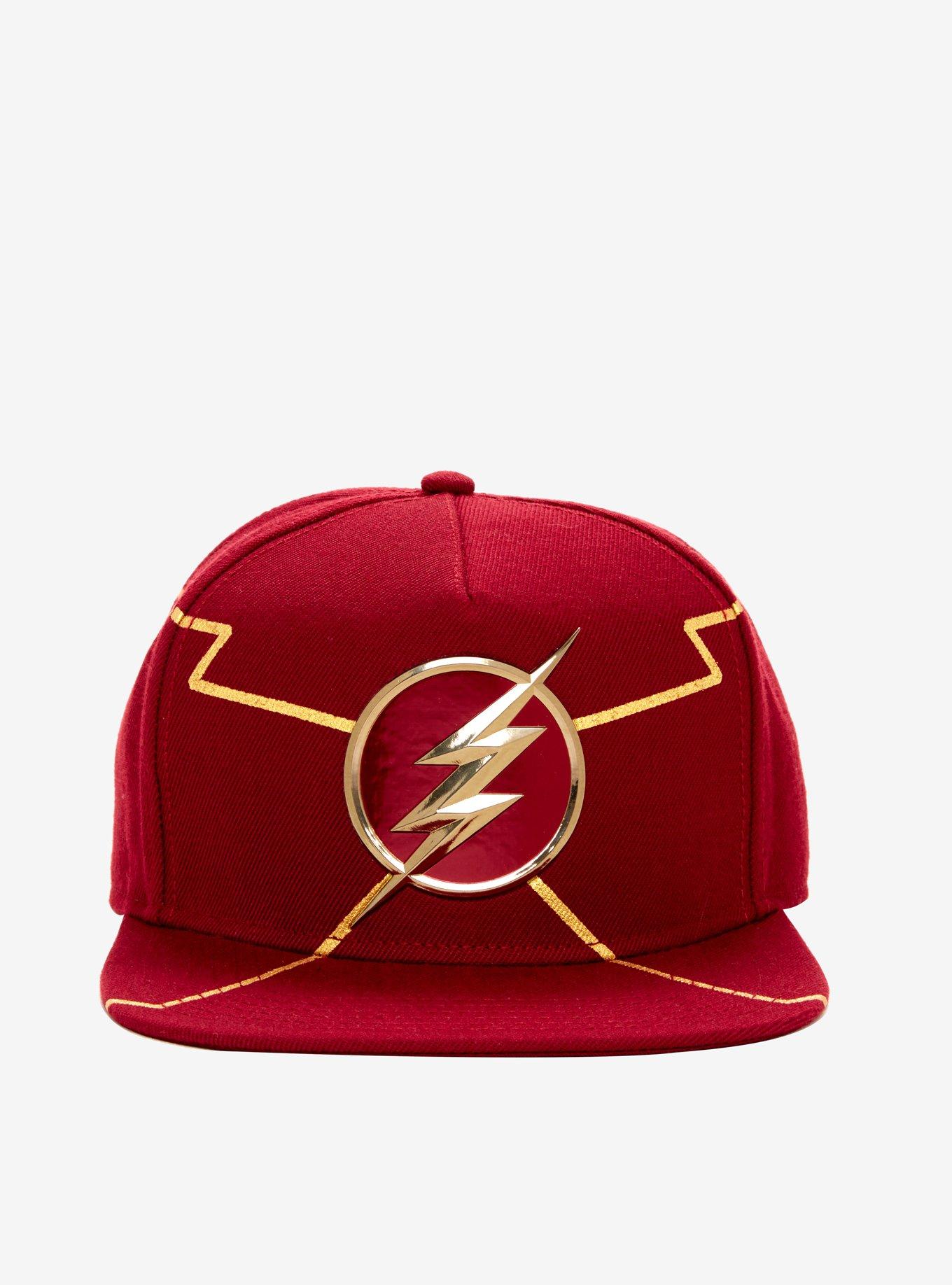 DC Comics The Flash Chrome Weld Logo Snapback Hat, , alternate