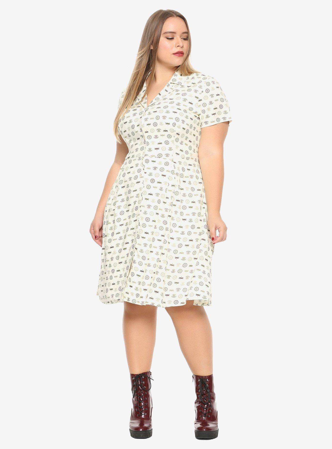 Outlander 1940s Shirt Dress Plus Size Hot Topic Exclusive, , alternate