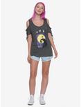 The Nightmare Before Christmas Girls Cold Shoulder Top, MULTI, alternate