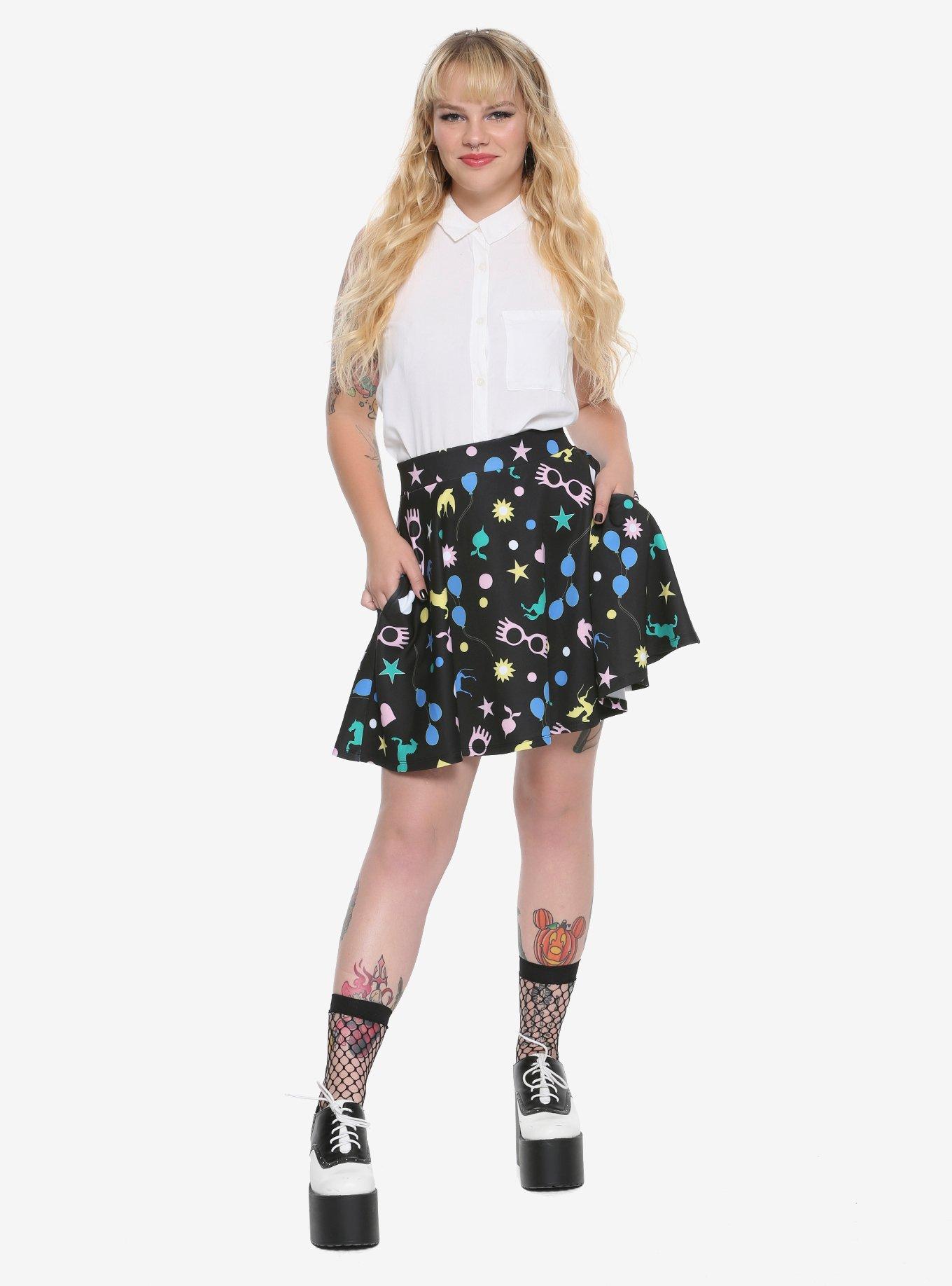 Harry Potter Luna Lovegood Icon Skater Skirt, , alternate
