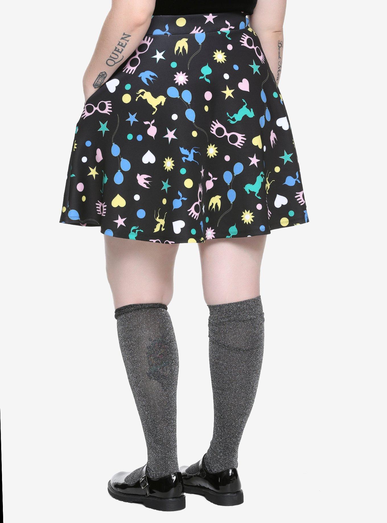 Harry Potter Luna Lovegood Icon Skater Skirt Plus Size, , alternate